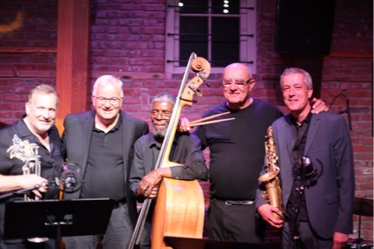 North Atlantic Jazz Alliance musicians together after a performance